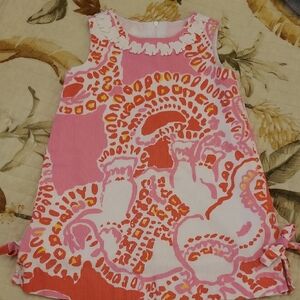 Lilly Pulitzer Pink & Coral Girls Dress